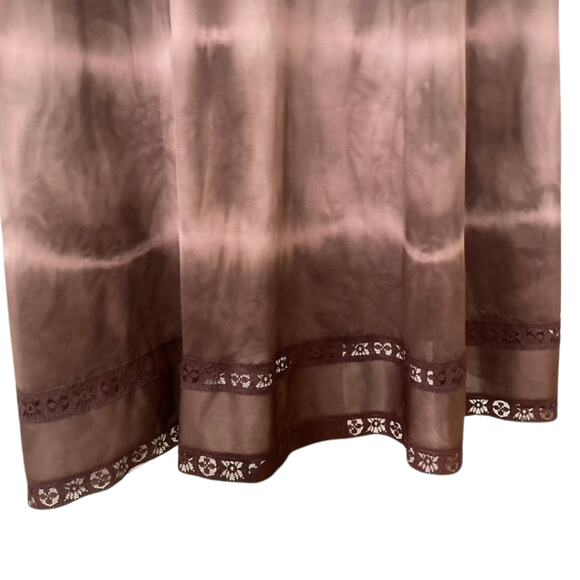 Vintage Brown and Pink Maxi Slip, Size Medium - Picture 5 of 6